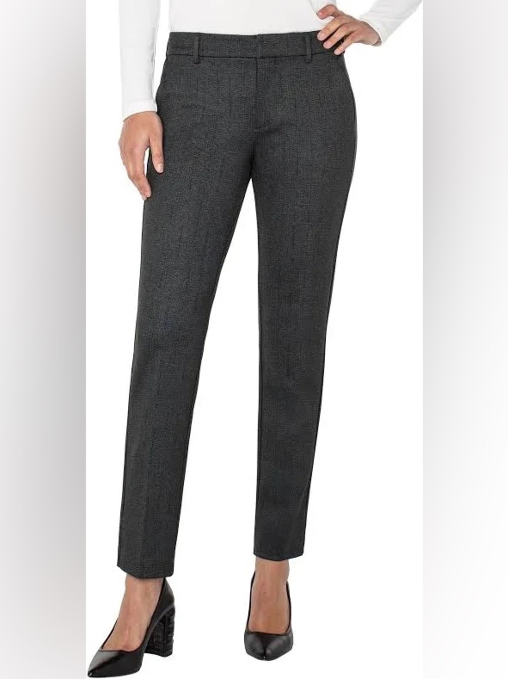 LIVERPOOL Los Angeles Kelsey Knit Trouser Grey Petite 6/28 EUC